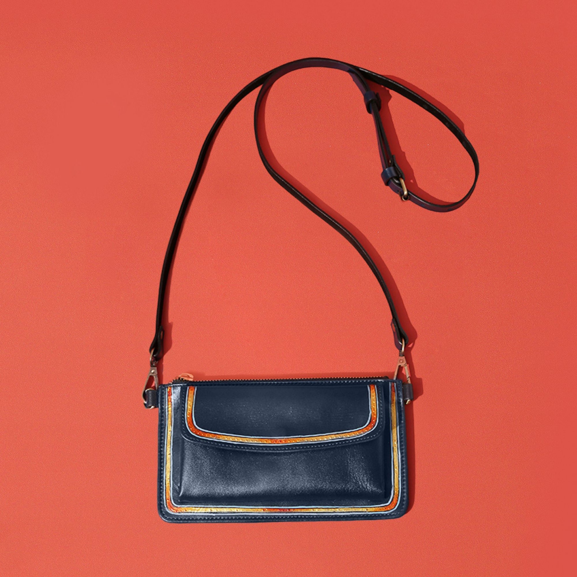 "Seher" SLING WALLET - Blue