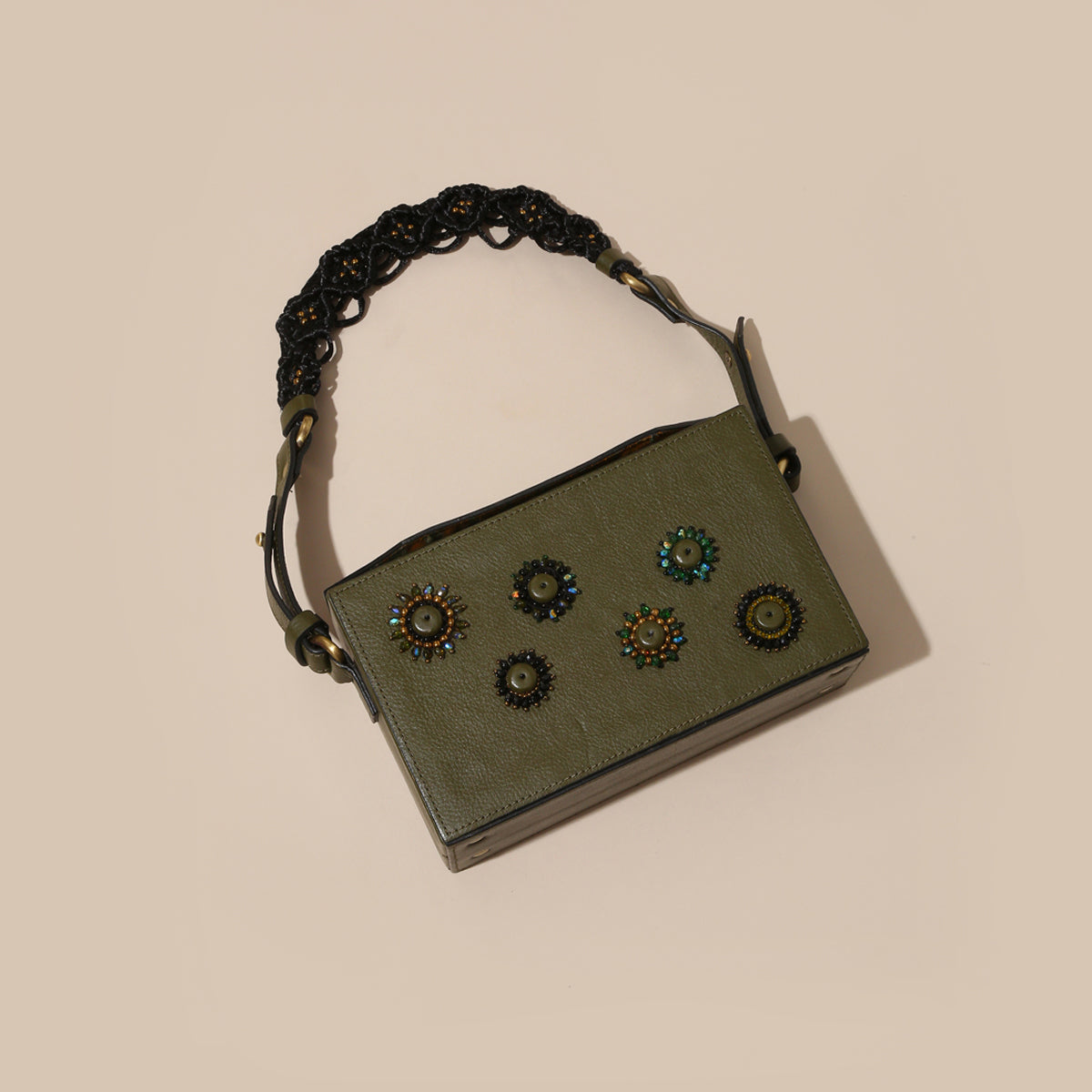 "Tara" BOX SLING - Green