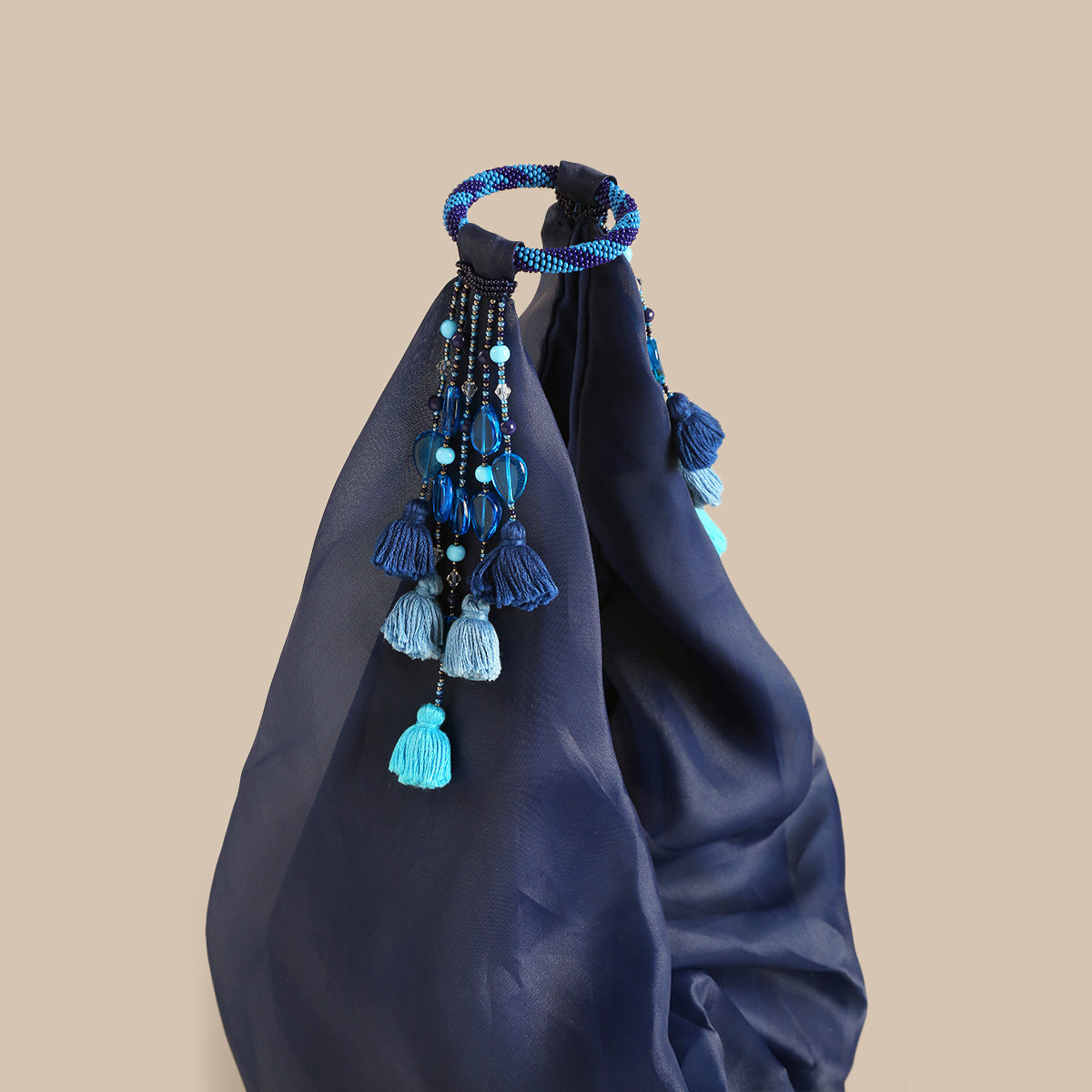"Bhanvar" PINWHEEL BAG - Blue