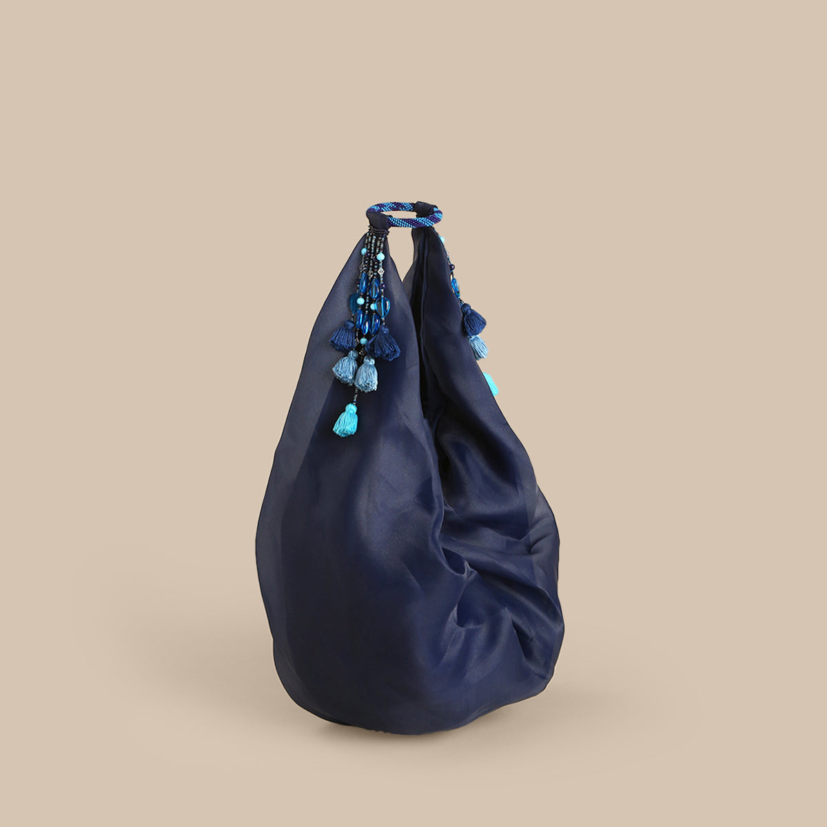 "Bhanvar" PINWHEEL BAG - Blue