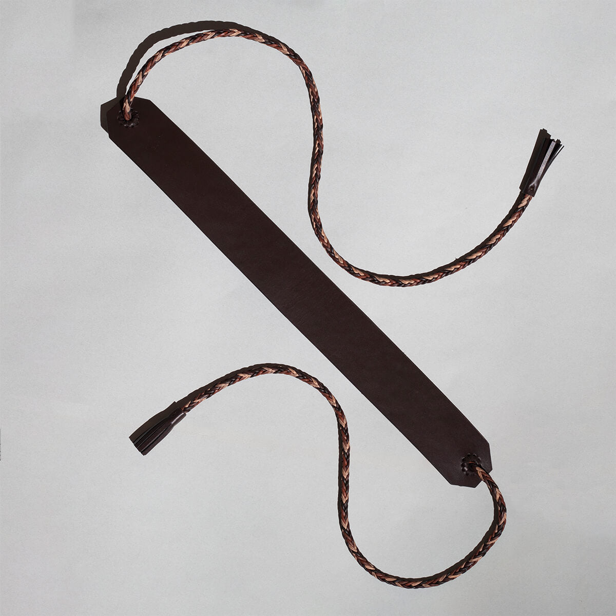 Platte riem "Taweez" - Bruin