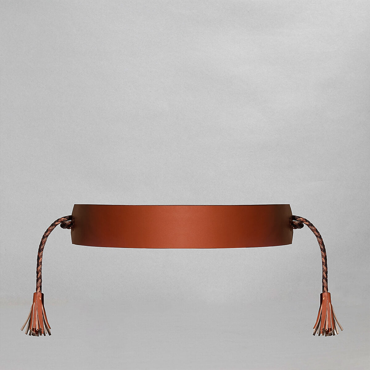 Platte riem "Taweez" - Bruin